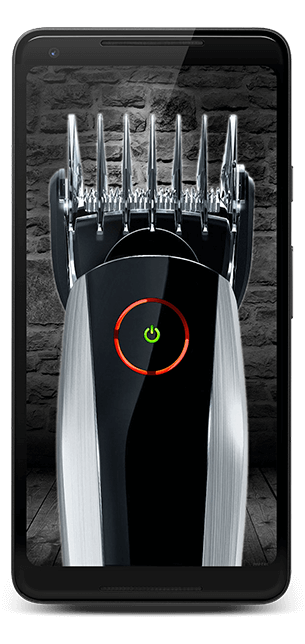 Hair Clipper app running on a phone